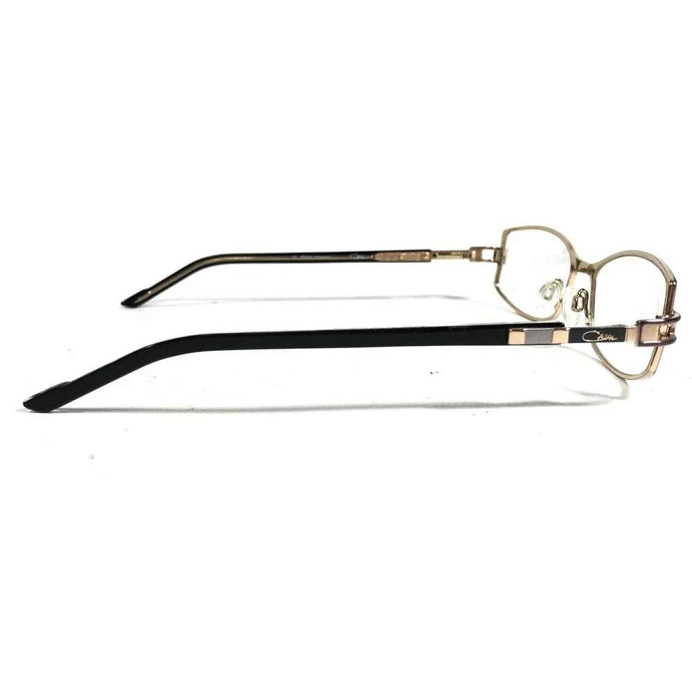 Cazal Eyeglasses Frames MOD. 469 COL. 338 Black Gold Rectangular 53-17-135
